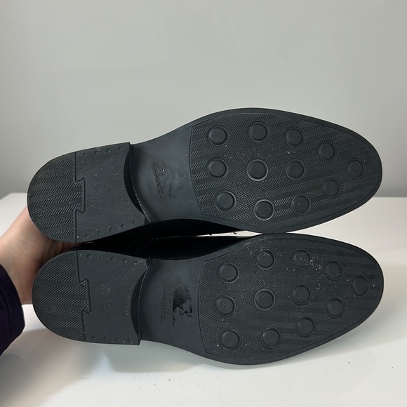 Clarks Whiddon Plain Black Leather Oxford Dress Shoes Size 8.5 main image 16